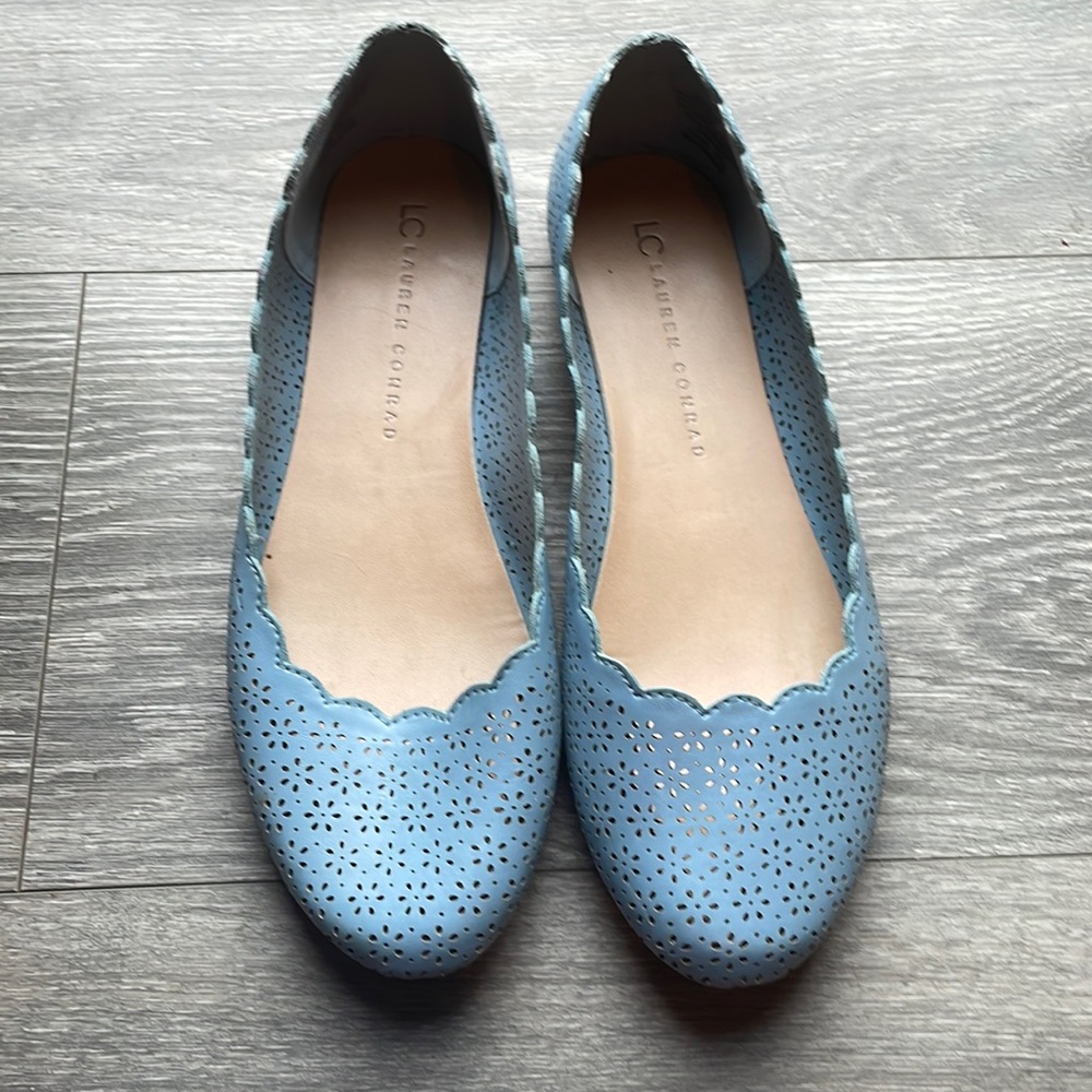 Lauren Conrad sky blue flats!